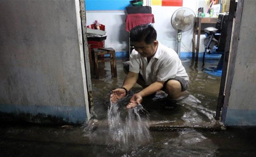 Triều cường gây nhiều thiệt hại tại các địa phương