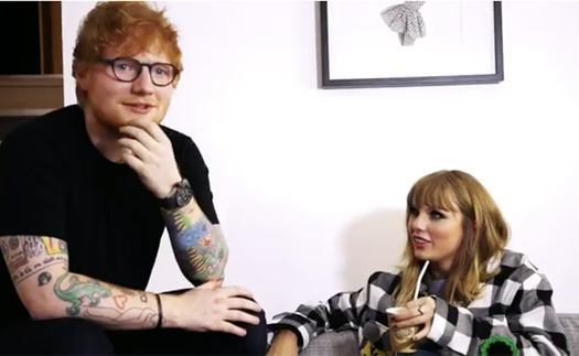 Taylor Swift 'lầy lội' trêu chọc Ed Sheeran trong video hậu trường MV 'End Game'