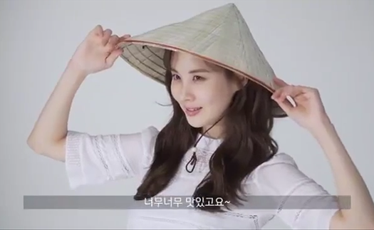 Video Seohyun của SNSD đội nón lá ăn phở và các kiều nữ Hàn đẹp mê hồn với Áo Dài