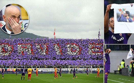 CẢM ĐỘNG: Buffon rưng rưng, cầu thủ ghi bàn chào di ảnh Davide Astori