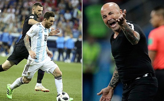 Argentina 0-3 Croatia: Sampaoli nhận hoàn toàn trách nhiệm, Aguero công khai 'bật' thầy