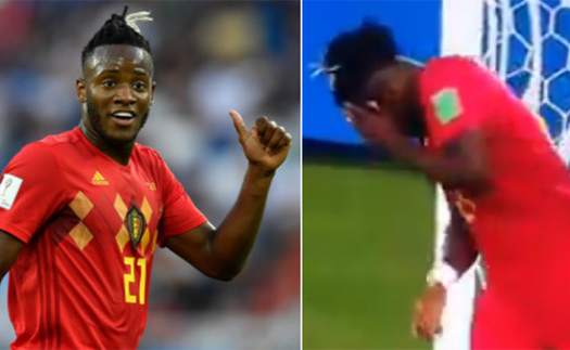 Batshuayi ăn mừng bằng pha đá bóng... trúng mặt, bị chê 'ngu dốt' nhất World Cup