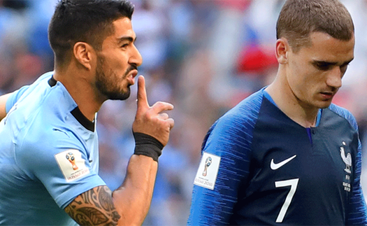 Suarez cảnh báo Griezmann: 'Đừng có tự cho mình là người Uruguay'