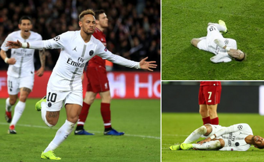 Neymar đi vào lịch sử Champions League trong ngày bị chỉ trích dữ dội vì... ăn vạ