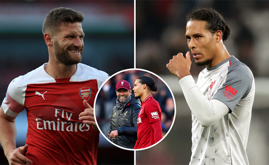 Sốc khi 'thảm họa’ Mustafi có thống kê xuất sắc hơn... Van Dijk