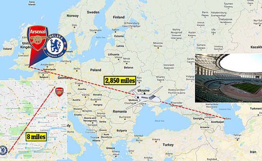 Arsenal đấu Chelsea ở Baku: CĐV kêu trời vì vé, hành trình thảm họa