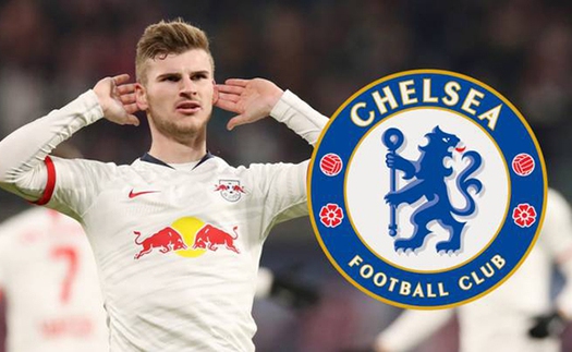 Timo Werner đến Chelsea, phí chuyển nhượng 53 triệu bảng, ký hợp đồng 5 năm