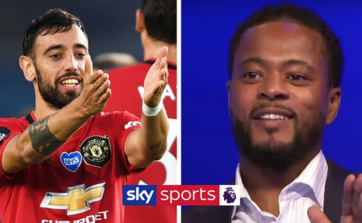 Patrice Evra: 'MU nên cảm ơn Bruno Fernandes'