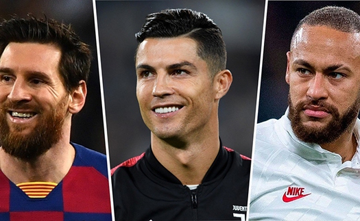 Top 10 cầu thủ lương cao nhất thế giới 2020: Ronaldo vẫn số một, trên Messi và Neymar