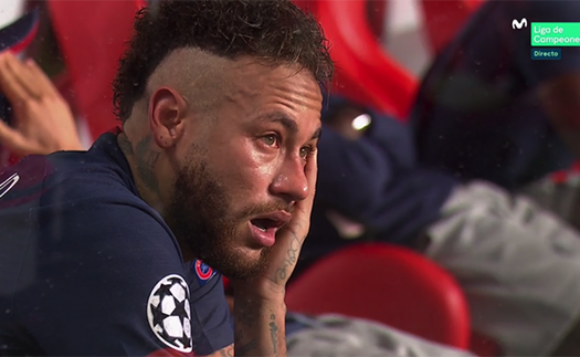 Neymar suy sụp, khóc nức nở nhưng vẫn bị chỉ trích sau trận thua Bayern