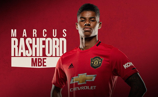 MU: Marcus Rashford vinh dự được phong tước Hiệp sĩ đế chế Anh