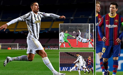 Barcelona 0-3 Juventus: Ronaldo lập cú đúp, Juve soán ngôi đầu của Barca