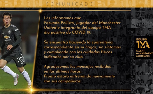 Bóng đá hôm nay 8/1: Một sao MU nhiễm COVID-19. FA thừa nhận Cavani không phân biệt chủng tộc