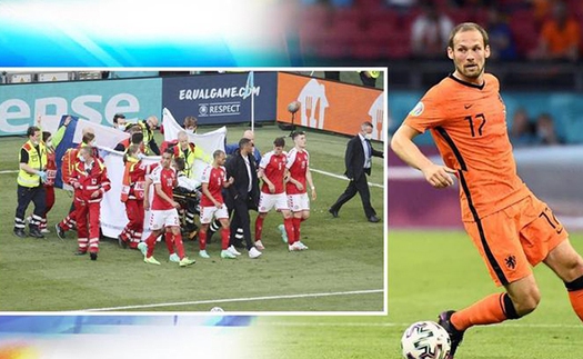 Daley Blind suýt từ chối đá trận Hà Lan-Ukraine vì sự cố của Eriksen