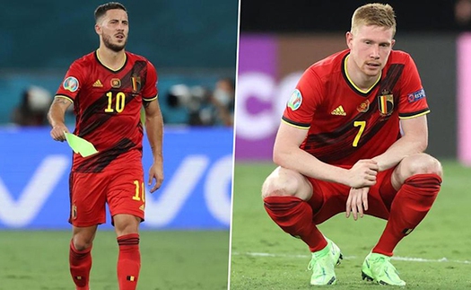 Bỉ lên tiếng về tình trạng chấn thương của Hazard và De Bruyne