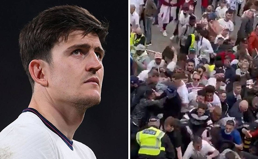 Cha Harry Maguire bị thương trong vụ hỗn loạn ở chung kết EURO