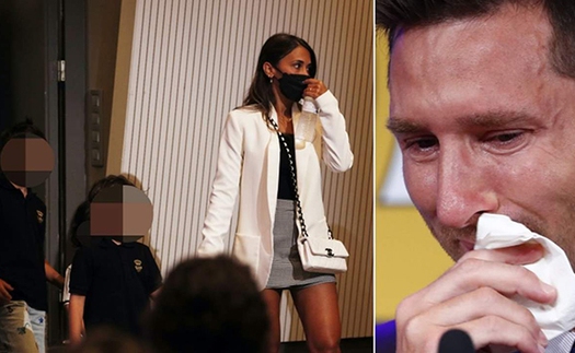 Vợ Messi bùi ngùi khi phải rời đi, hội WAGs Barcelona cùng chia sẻ