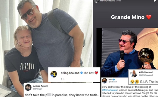 Thế giới bóng đá tiếc thương Mino Raiola