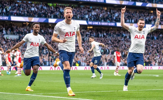 Harry Kane tỏa sáng, Tottenham vùi dập Arsenal