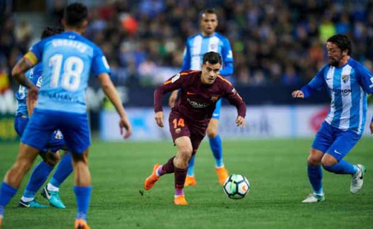 Video bàn thắng highlights trận Malaga 0-2 Barcelona: Không cần Messi, Barca vẫn thắng dễ