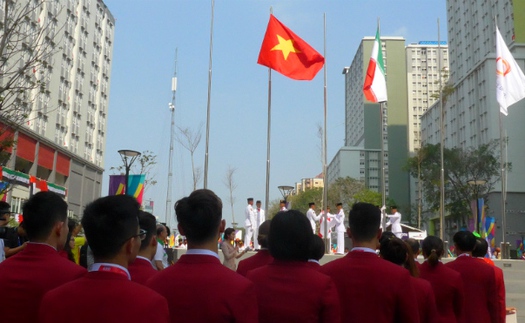 Lễ Thượng cờ của Đoàn thể thao Việt Nam tại ASIAD 2018