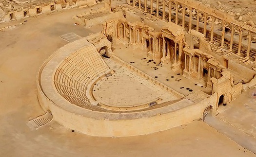 Nga tặng mô hình thành cổ Palmyra 3D cho Syria