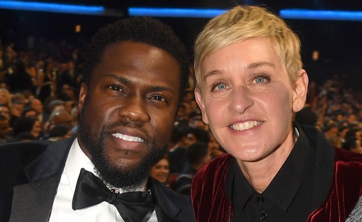 MC đồng tính Ellen DeGeneres cầu xin Kevin Hart quay lại dẫn Oscar