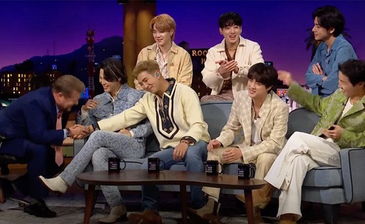 BTS hòa giải ARMY với James Corden chỉ với 1 câu, EQ đúng là cao ngất