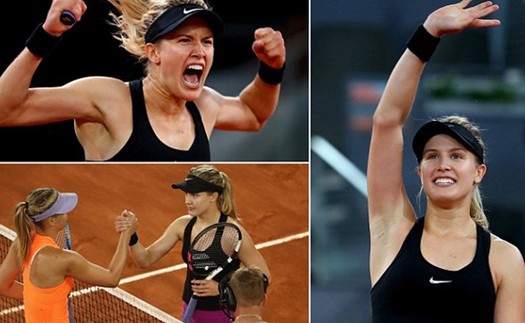 Đánh bại Sharapova, Bouchard tranh thủ 'đá xoáy' đối phương