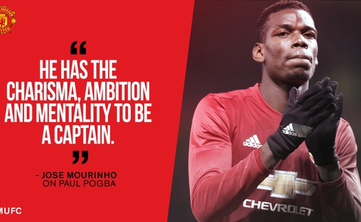 Vì sao Paul Pogba xứng đáng là đội trưởng mới của Man United?