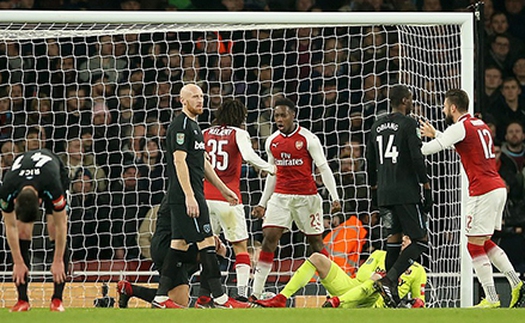 Video clip highlights bàn thắng trận Arsenal 1-0 West Ham: Người hùng Welbeck