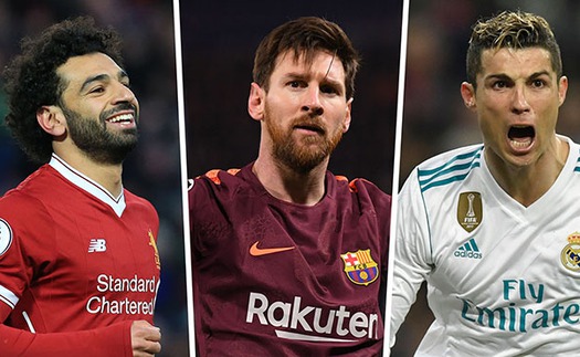 Salah được so với Ronaldo và Messi, sẽ cạnh tranh Quả bóng vàng