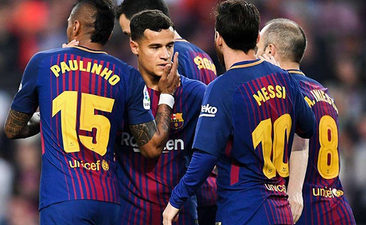 Video bàn thắng Barcelona 5-1 Villarreal: Dembele toả sáng hơn cả Messi