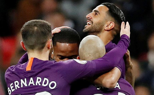 Video Tottenham 0-1 Man City: Mahrez tỏa sáng, 'Man xanh' trở lại ngôi đầu