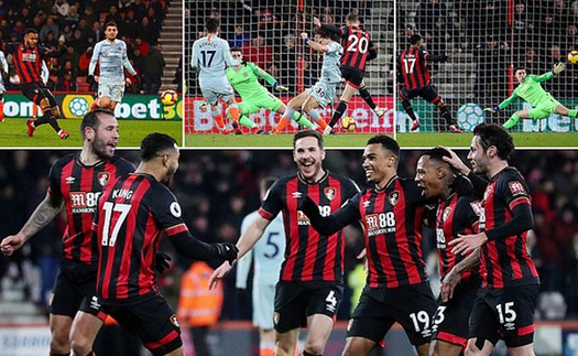 VIDEO Bournemouth 4-0 Chelsea: Higuain ra mắt thảm họa, The Blues thảm bại khó tin