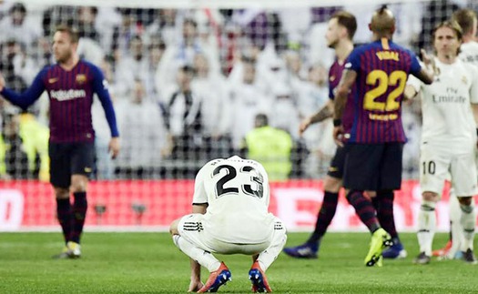 Tây Ban Nha vòng 26: Real Madrid thêm một lần nuốt hận trước Barca