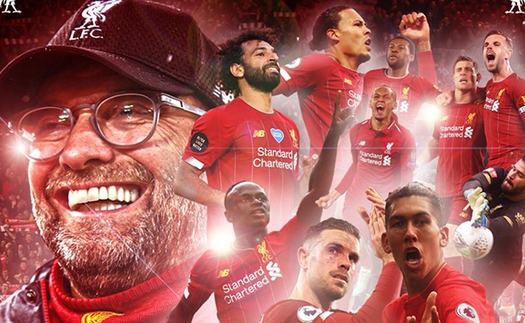 Liverpool CHÍNH THỨC vô địch Ngoại hạng Anh 2019-20 sớm 7 vòng đấu