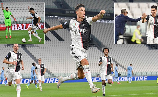 Juventus 2-1 Lazio: Ronaldo lập cú đúp, Juventus tiến sát ngôi vô địch