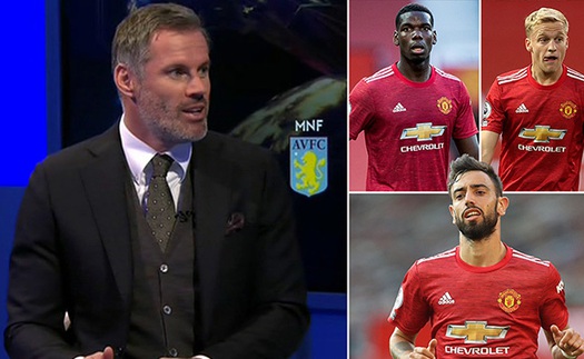 Jamie Carragher: ‘Pogba, Bruno Fernandes và Van de Beek là tử huyệt của MU’