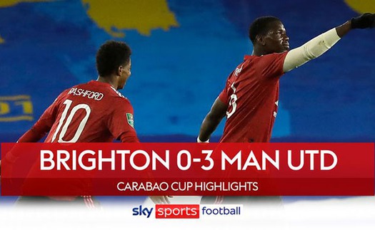 Video clip bàn thắng Brighton vs MU