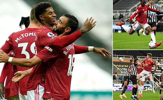 Newcastle 1-4 MU: Bùng nổ cuối trận, Quỷ đỏ thắng ngược tưng bừng