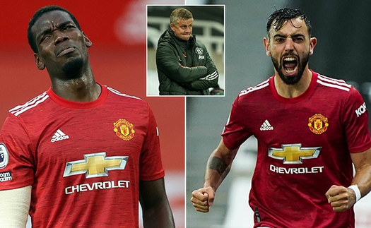 MU: Ole có dám tiếp tục loại Pogba vì Bruno Fernandes?