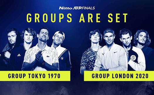 Bốc thăm chia bảng ATP Finals 2020: Nadal và Djokovic chạm trán những đối thủ nào?