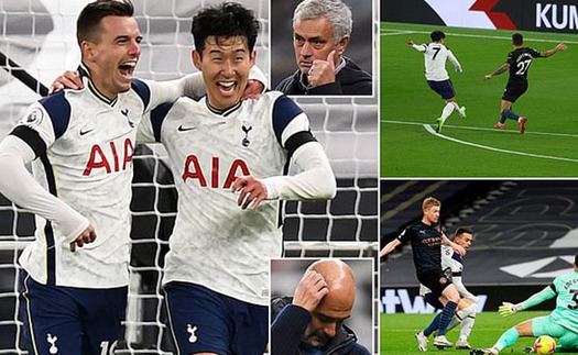 ĐIỂM NHẤN Tottenham 2-0 Man City: Son-Kane nâng bước Tottenham, Mourinho cao tay hơn Pep