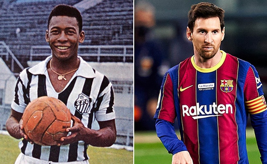 Messi vẫn chưa phá kỷ lục ghi bàn của Vua bóng đá Pele