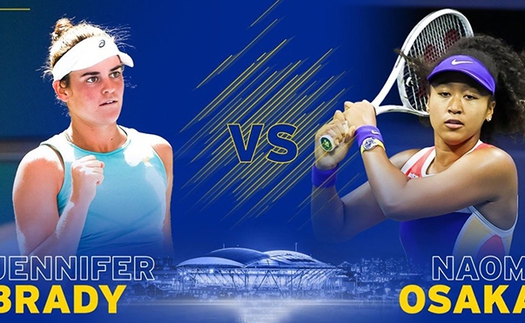 Lịch thi đấu Australian Open hôm nay. Trực tiếp Brady vs Osaka. TTTV