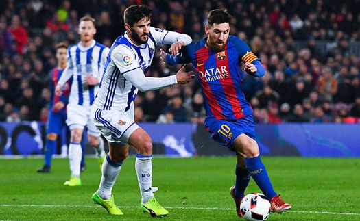 Video clip bàn thắng trận Real Sociedad vs Barcelona