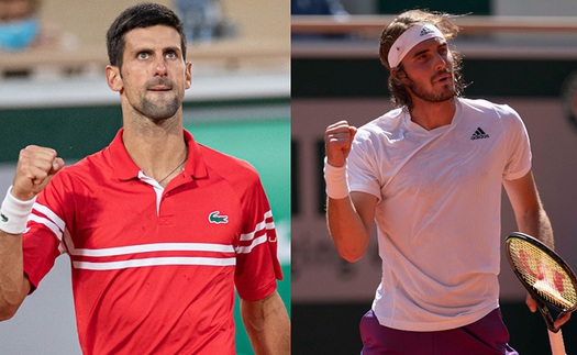 Lịch thi đấu, trực tiếp Roland Garros hôm nay: Djokovic và Tsitsipas tranh chức vô địch