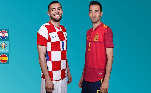 [CẬP NHẬT] Trực tiếp bóng đá: Croatia vs Tây Ban Nha, Pháp vs Thụy Sĩ, EURO 2021 vòng 1/8