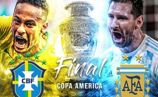 Lịch thi đấu, trực tiếp bóng đá Copa America 2021 hôm nay trên BĐTV, TTTV (11/7/2021)